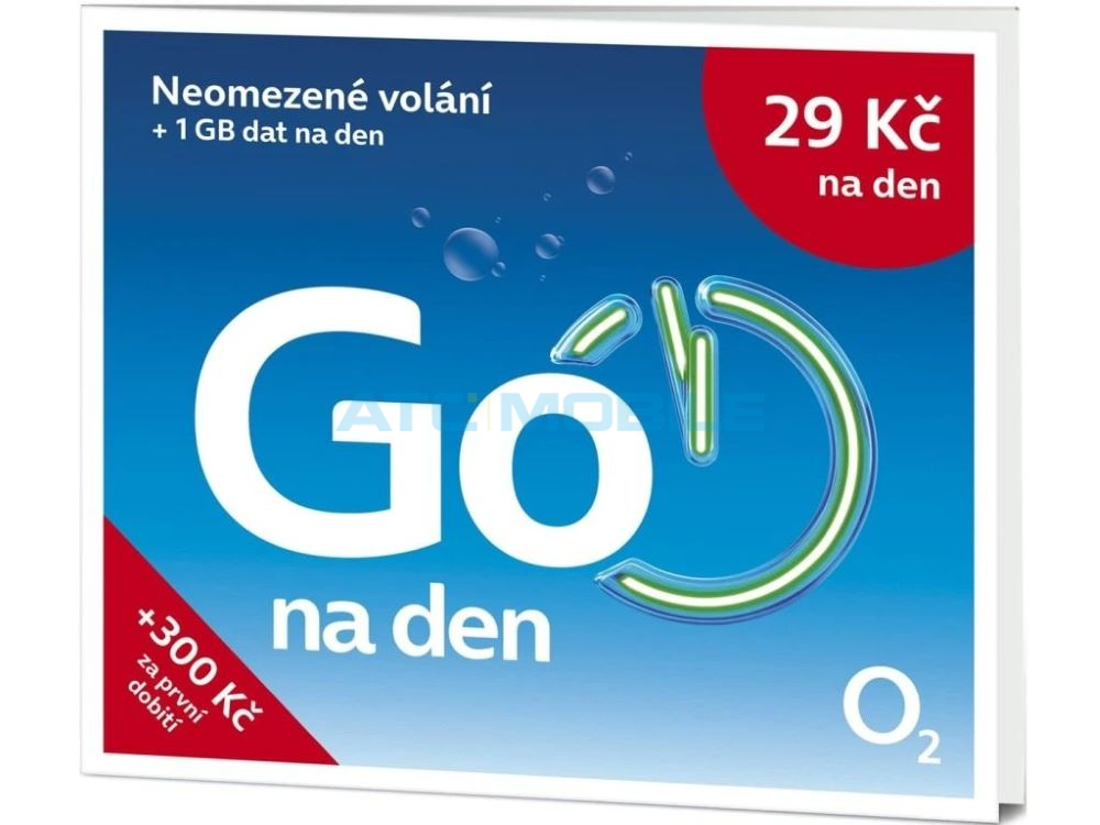 Předplacená SIM karta O2 Go s NEOMEZENÝM VOLÁNÍM + 1GB NA DEN/29 KČ Předplacená SIM karta O2 Go s NEOMEZENÝM VOLÁNÍM + 1GB NA DEN/29 KČ