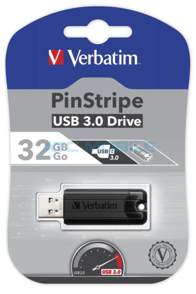 Verbatim USB Flash 64GB PinStripe černý Verbatim USB Flash 64GB PinStripe černý
