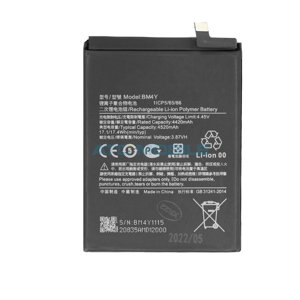 Baterie Xiaomi BM4Y 4520 mAh Poco F3, Xiaomi Mi 11i, Mi 11X) OEM Baterie Xiaomi BM4Y 4520 mAh Poco F3, Xiaomi Mi 11i, Mi 11X) OEM