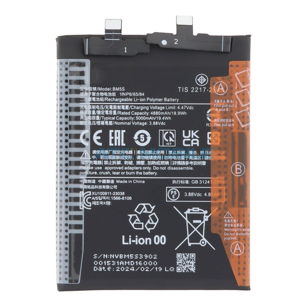 BM5S-OEM Zadn&iacute; kryt Xiaomi 13T, 13T Pro čern&yacute;