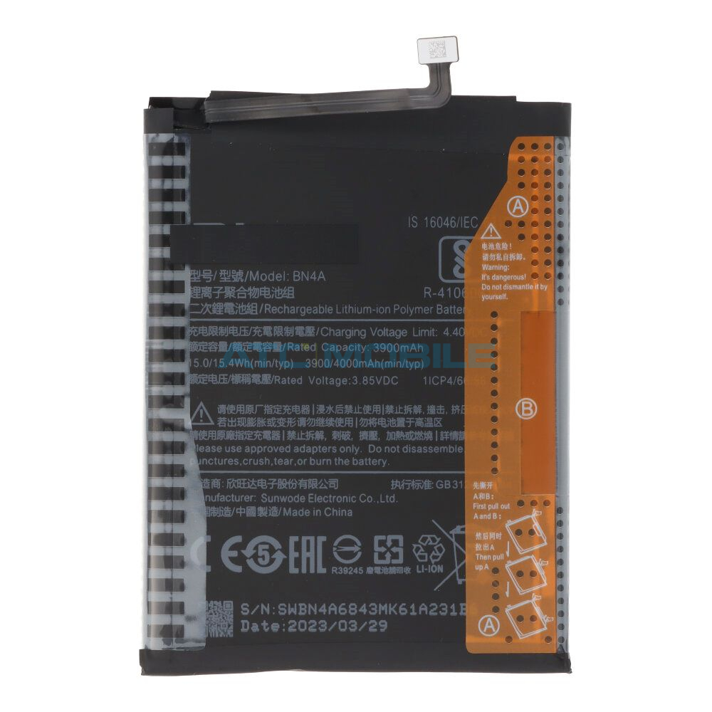 Baterie Xiaomi BN4A 4000 mAh (Redmi Note 7) OEM včetně lepení Baterie Xiaomi BN4A 4000 mAh (Redmi Note 7) OEM včetně lepení