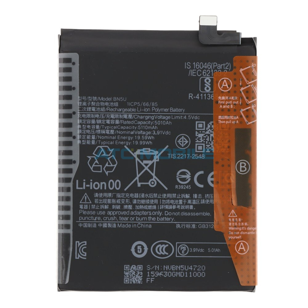 Baterie Xiaomi BN5U 5110 mAh (Redmi Note 14 5G) včetně lepení Baterie Xiaomi BN5U 5110 mAh (Redmi Note 14 5G) včetně lepení