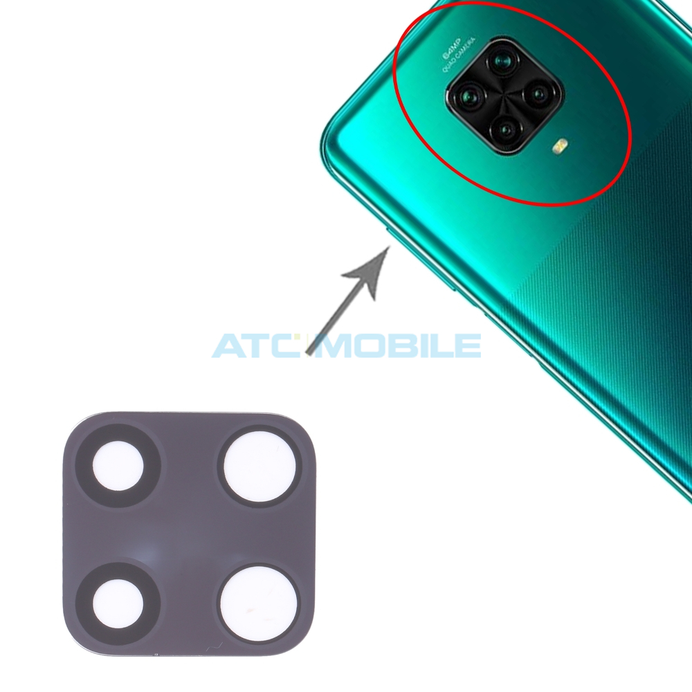 XIARN9P-CAMLENSBK Displej + dotyk + kryt Xiaomi Redmi Note 9 Pro, 9 Pro Max, Note 9S černý - 560003J6B200